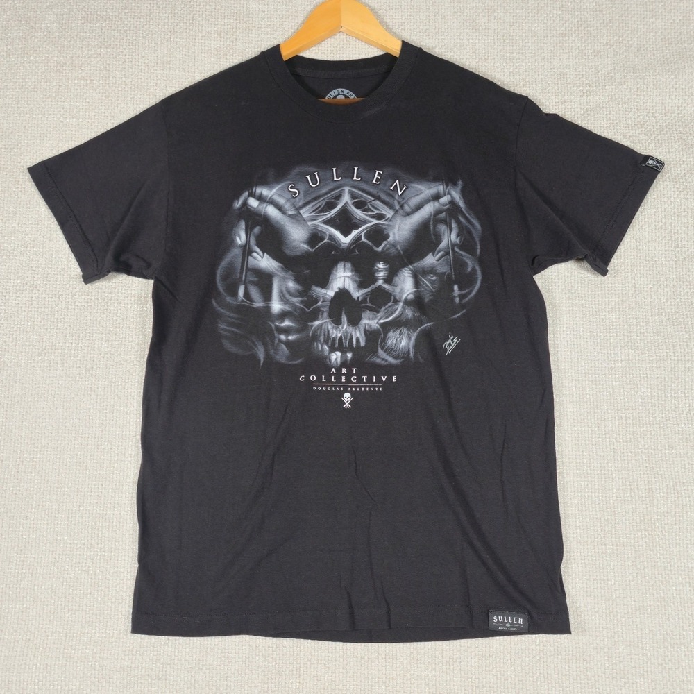 Sullen Art Collective Graphic‎ T Shirt Mens L Skull Art Driven Douglas Prudente